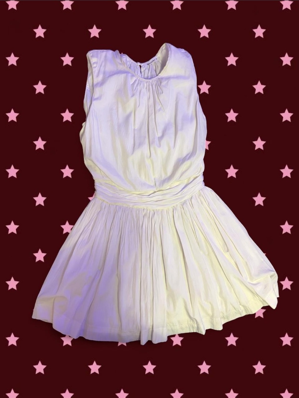 White Flowy Sleeveless Mini Dress
